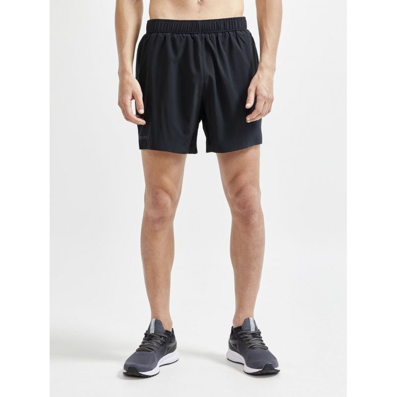 Grijs Acid Washed Heren Stretch Short met Veter - Black-Leo.nl